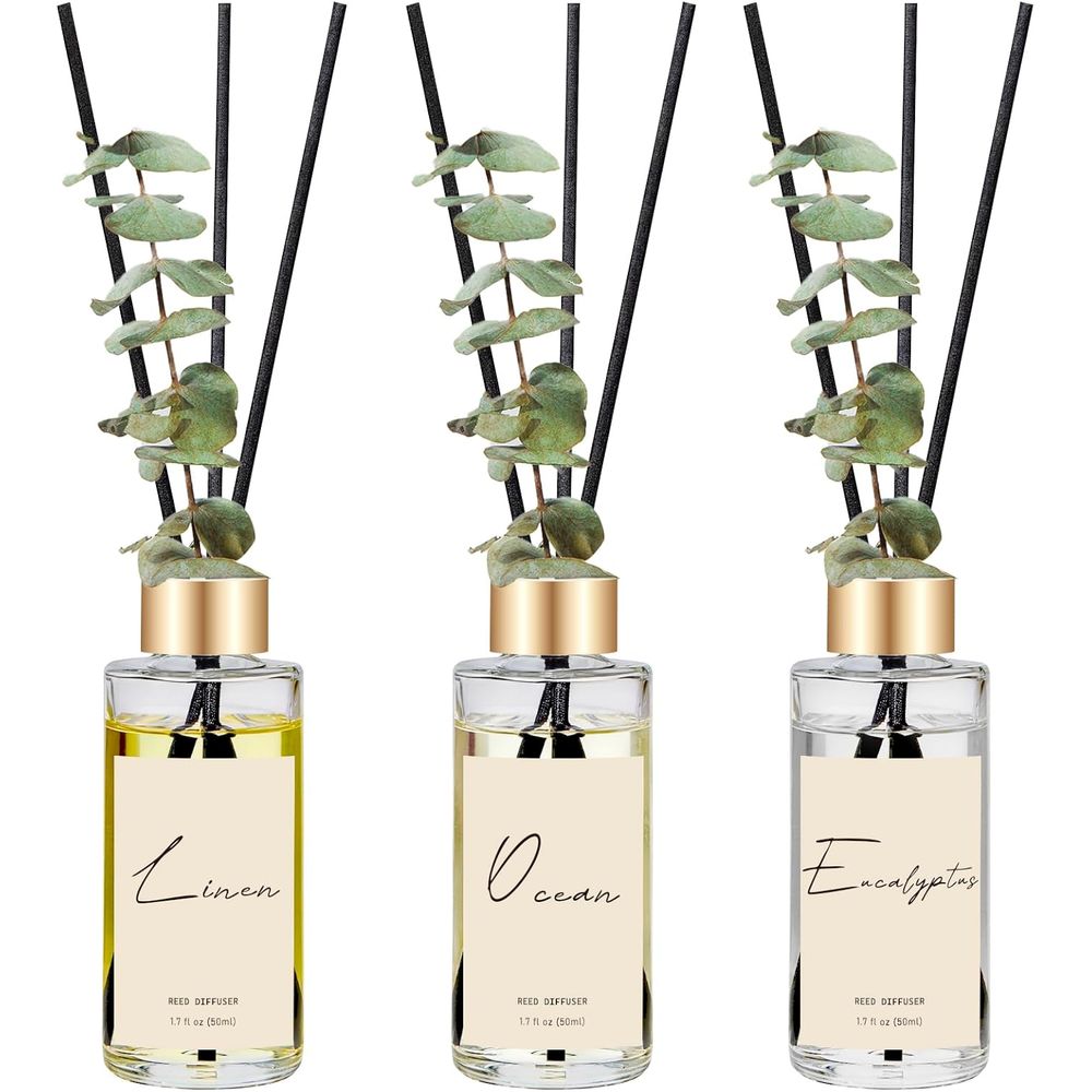 Home Fragrance Linen - 3'lü Set Okaliptüs, Keten ve Okyanus