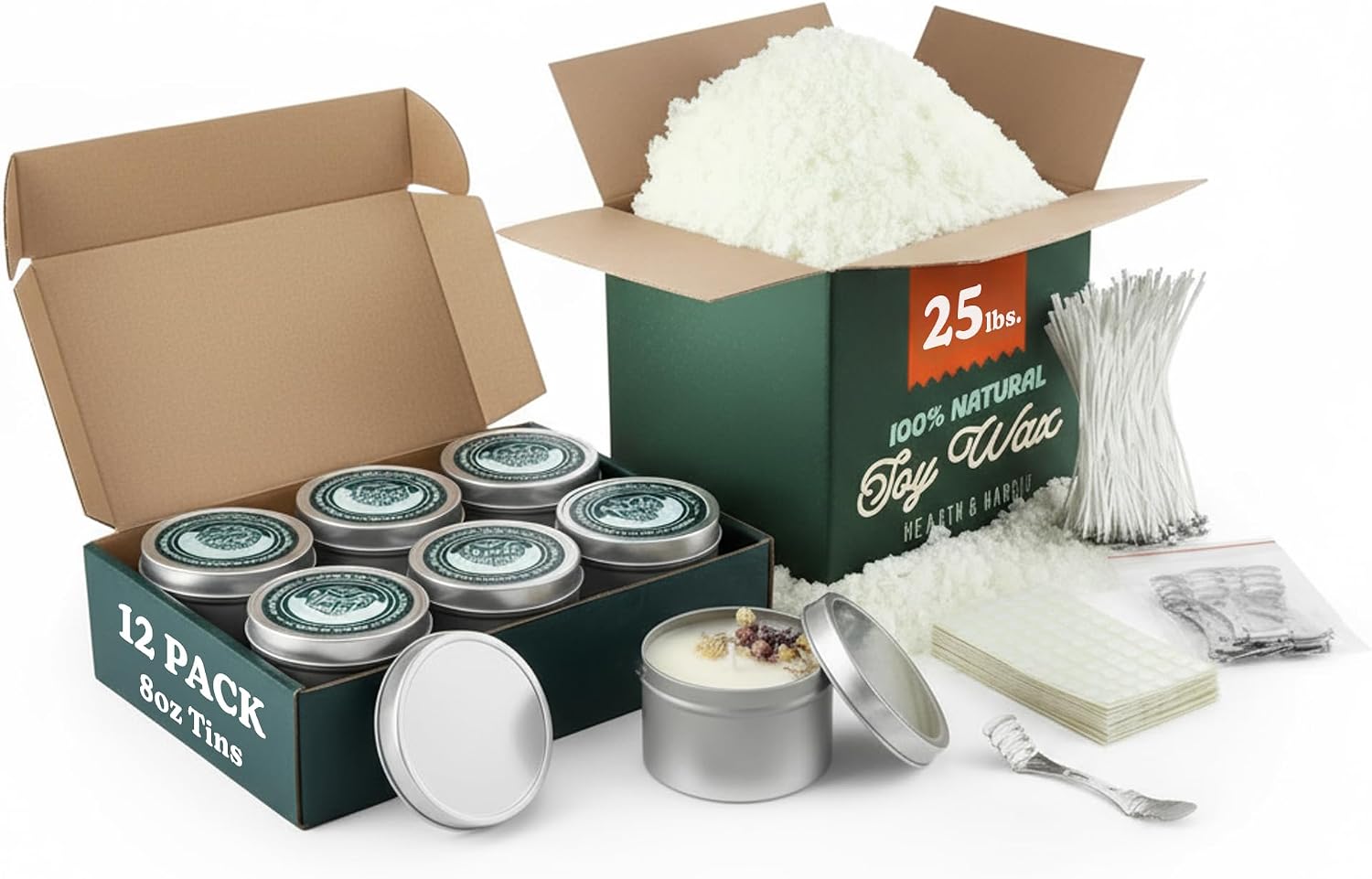 25 lb. Soya Mum Balmumu ve Mal - Soy Wax Flake incelemesi ve fiyatı